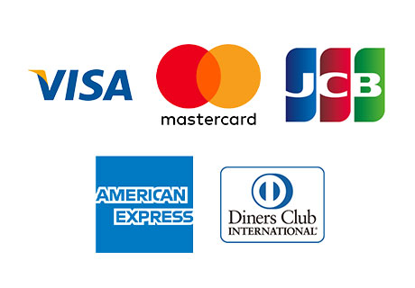 VISA/master/JCB/American Express/Diners